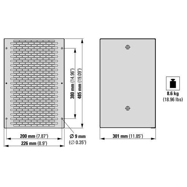 Résistance de freinage vfd, 22 ohm, 1400 (DX-BR022-1K4) - Eaton - 171911