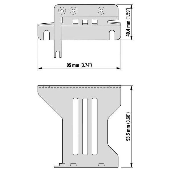 Platine d'adaption cem fs2 réseau  (DX-EMC-MNT-2N) - Eaton - 172927
