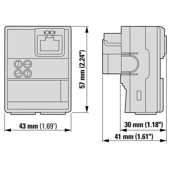 Vfd dc1 de1 comm. Ethernet ip module 2port (DX-NET-ETHERNET2-2) - Eaton - 184969