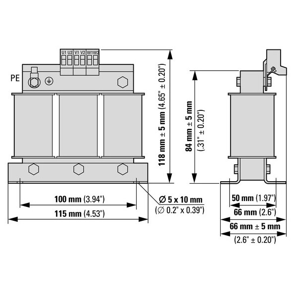 Inductance réseau, ac, 3p, 6a, 4,9mh, 550 v 50/60 hz (DX-LN3-006) - Eaton - 269501