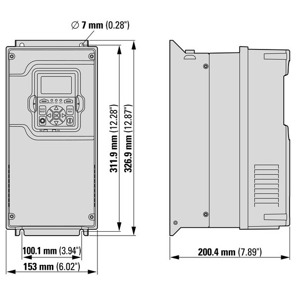 Cf dg1 3~240v 11a/13a cem frein ip21 (DG1-32011FB-C21C) - Eaton - 9701-1001-00P