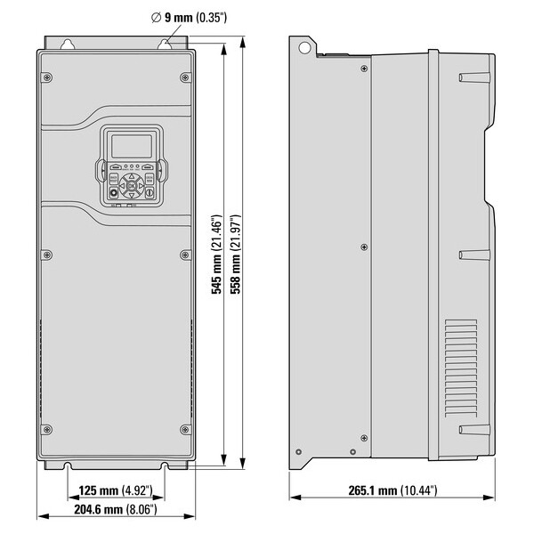 Fu dg1 3~600v 22/22a emv&choke bu ip54 (DG1-35022FB-C54C) - Eaton - 9703-3102-00P