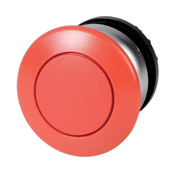 Bouton-poussoir coup de poing, rouge, à accrochage (M22-DRP-R) - Eaton - 216745