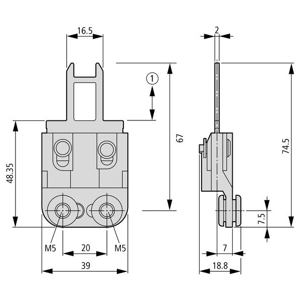 Clé pour déplacement rectiligne p.LS-zbz (LS-XNG-ZBZ) - Eaton - 106834