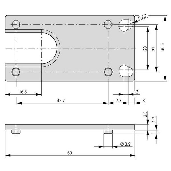 Platine d'adaptation, fixation supplémentaire, pour ls-titan (LS-XAP) - Eaton - 114026