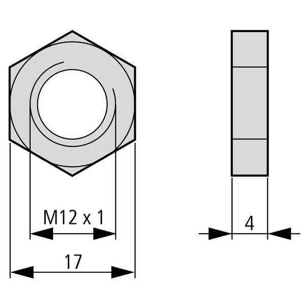 Ecrous de rechange m12, acier inoxydable (E57KNS12) - Eaton - 136195