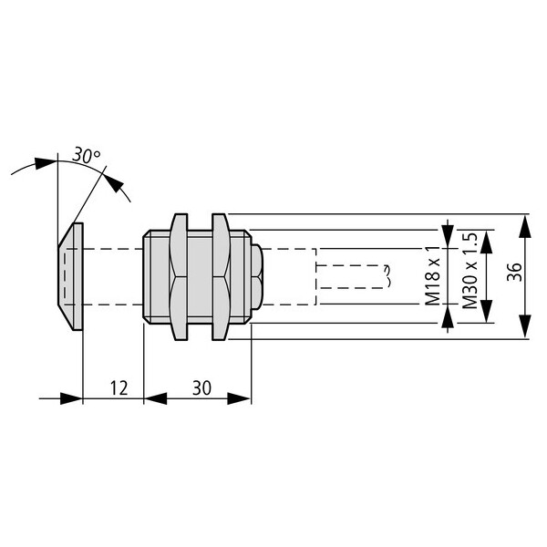 Fixation pour capteur m18, à ressort (E57KNZ18) - Eaton - 136199