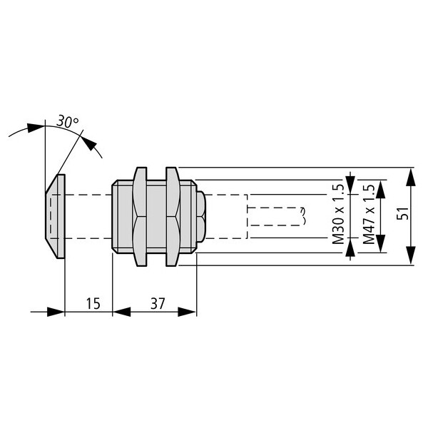 Fixation pour capteur m30, à ressort (E57KNZ30) - Eaton - 136200