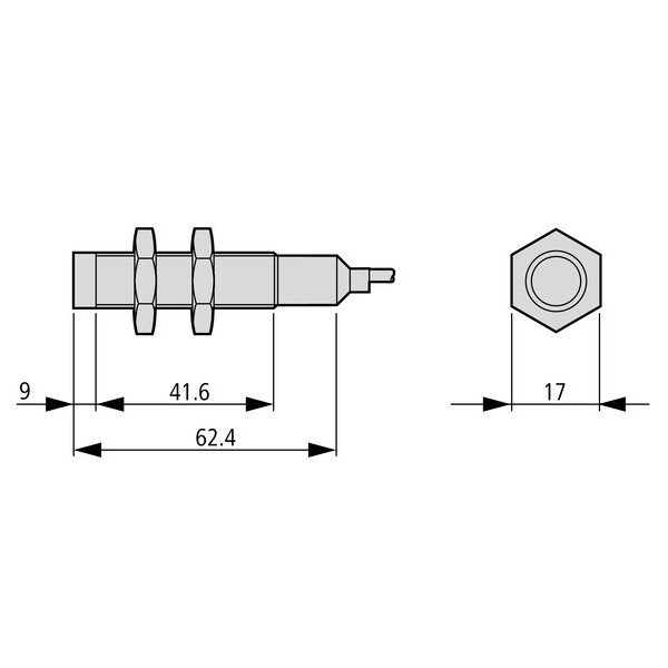 Capteur ind., Dc, rond. 12, métal, câble (E59-M12C110C02-D1) - Eaton - 136209