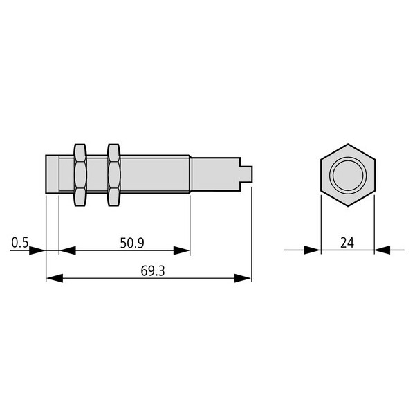 Capteur ind., Dc, rond. 18, métal, m12 (E59-M18A108D01-D1) - Eaton - 136215