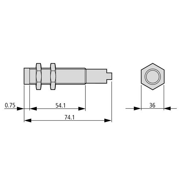 Capteur ind., Dc, rond. 30, métal, m12 (E59-M30A115D01-D2) - Eaton - 136224