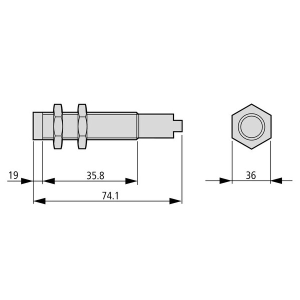 Capteur ind., Dc, rond. 30, métal, m12 (E59-M30C129D01-D2) - Eaton - 136228