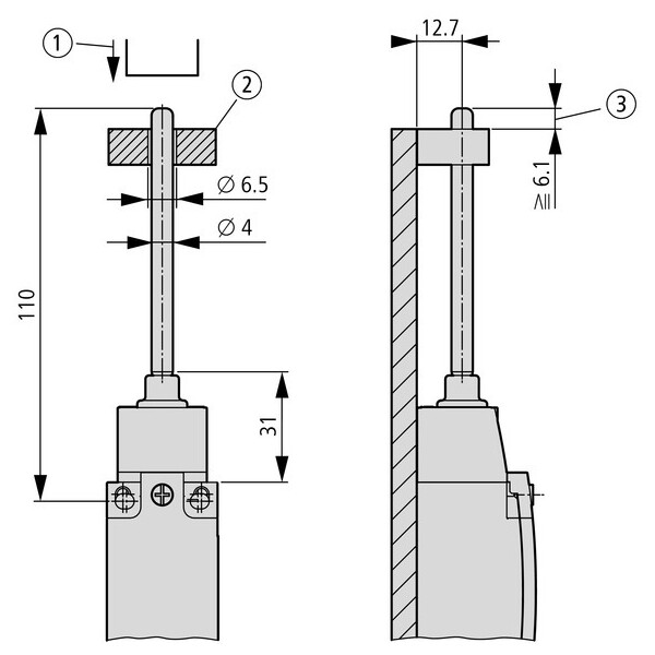 Tige de commande (LS-XOR) - Eaton - 290190