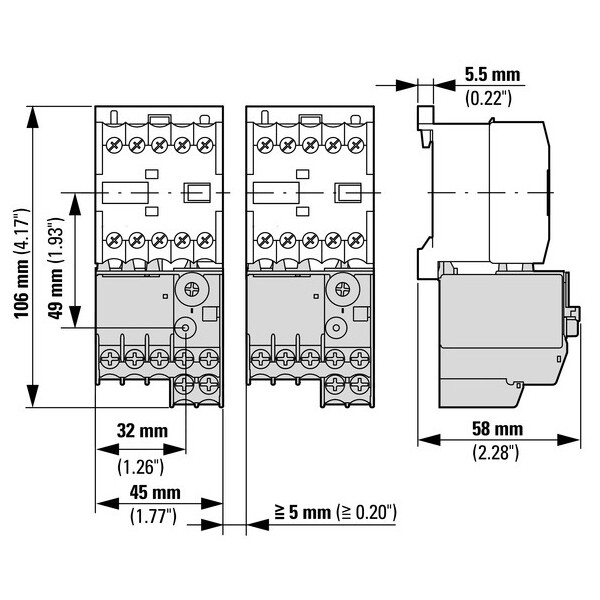 Relais thermique, 0,4-0.6a, 1f+1o (ZE-0,6) - Eaton - 014333