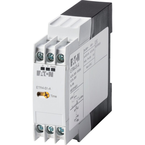 Relais temporisé, étoile-triangle, 50 ms, 1w, 3-60s, 24-240vac/dc (ETR4-51-A) - Eaton - 031884