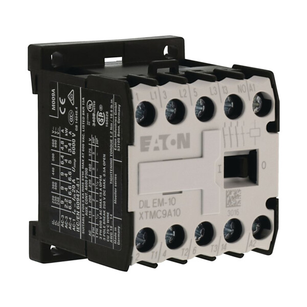Contacteur de puissance, 3p+1f, 4kw/400v/ac3 (DILEM-10(42V50/60HZ)) - Eaton - 032174
