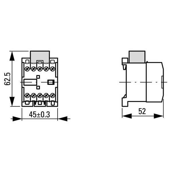 Circuit de protection rc, 48vac, pour dile, borne à boulon (RCDILE48) - Eaton - 044264