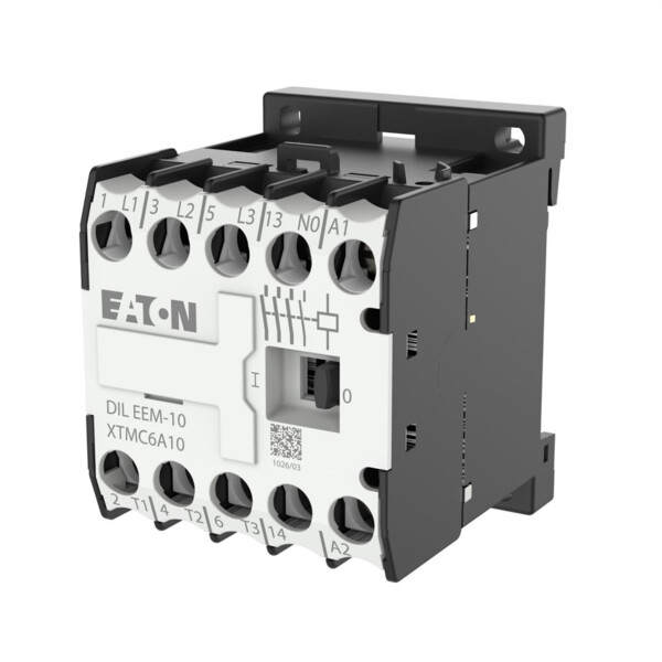 Contacteur de puissance, 3p+1f, 3kw/400v/ac3 (DILEEM-10(220V50HZ,240V60HZ)) - Eaton - 051609