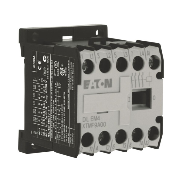 Contacteur de puissance, 4p, 4kw/400v/ac3 (DILEM4(42V50HZ,48V60HZ)) - Eaton - 051800