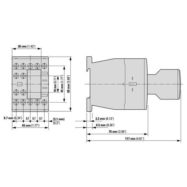 Contacts auxiliaires, 3f+1o (DILM32-XHI31) - Eaton - 106112