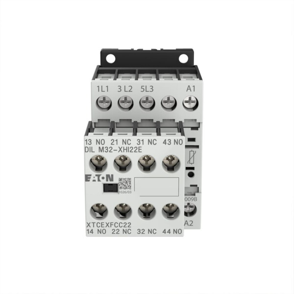 Contacteur de puissance, 3p+2f+2o, 4kw/400v/ac3 (DILM9-22(24VDC)) - Eaton - 106368