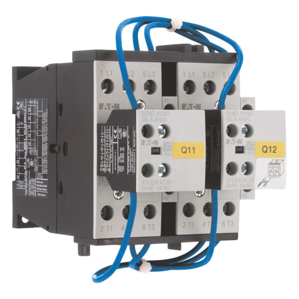 Démarreur-inverseur, 3p, +2f libre, 11kw/400v/ac3 (DIULM25/21(RDC24)) - Eaton - 107025