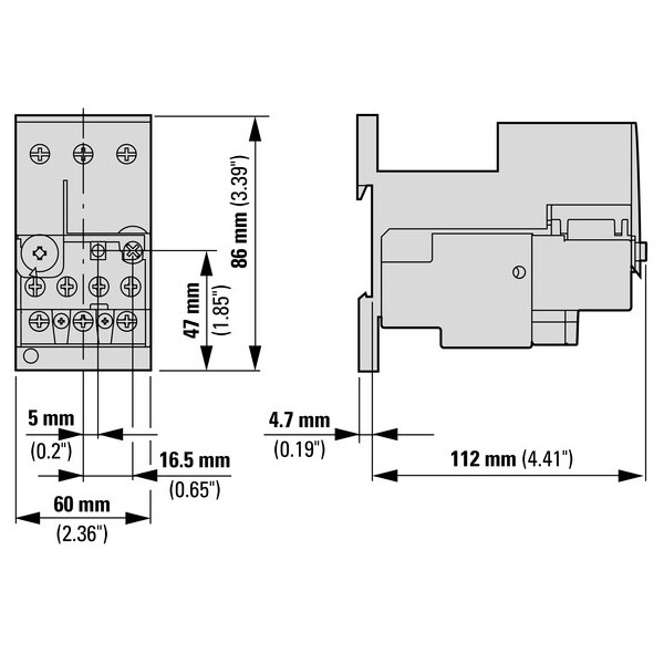 Relais thermique, 65-75a, 1f+1o (ZB65-75) - Eaton - 108792