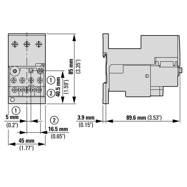 Relais thermique, 32-38a, 1f+1o (ZB32-38) - Eaton - 112474