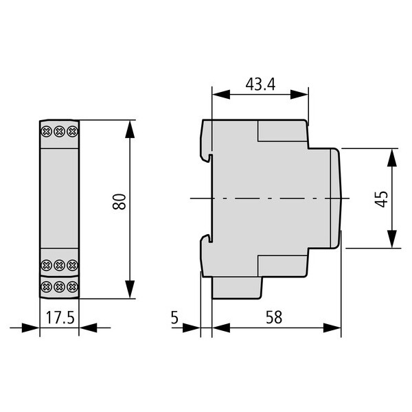 Relais temporisé, 2w, 0,05s-100h, retardé à la chute, 24-240vac 24-48vdc (ETR2-12-D) - Eaton - 119427