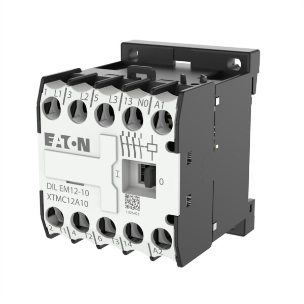Contacteur de puissance, 3p+1f, 5.5kw/400v/ac3 (DILEM12-10(110V50HZ,120V60HZ)) - Eaton - 127072