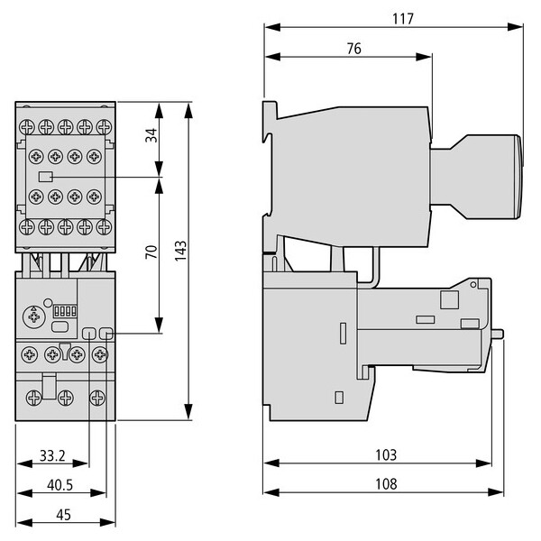 Relais de surcharge, électronique, 4-20a (ZEB12-20) - Eaton - 136482