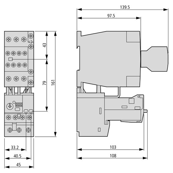 Relais de surcharge, électronique, 0,33-1.65a (ZEB32-1,65) - Eaton - 136486