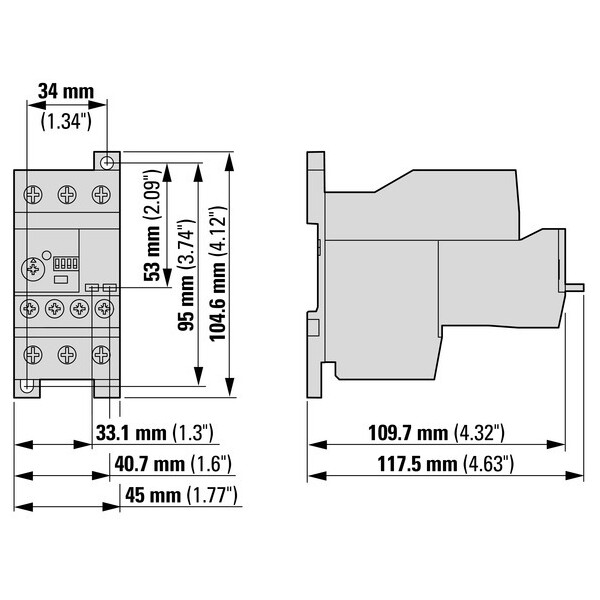 Relais de surcharge, électronique, 1-5a, +protection défauts à la terre (ZEB32-5-GF/KK) - Eaton - 136499
