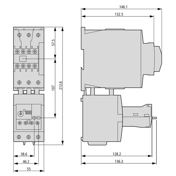 Relais de surcharge, électronique, 20-100a, protection des défauts à la terre (ZEB65-100-GF) - Eaton - 136505