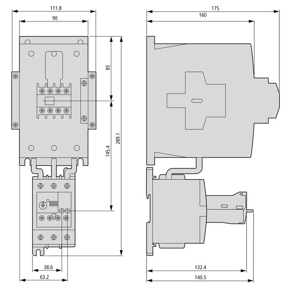 Relais de surcharge, électronique, 20-100a (ZEB150-100) - Eaton - 136506