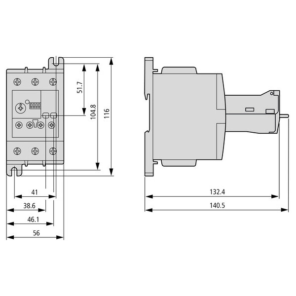 Relais de surcharge, électronique, 20-100a, montage individuel (ZEB150-100/KK) - Eaton - 136508