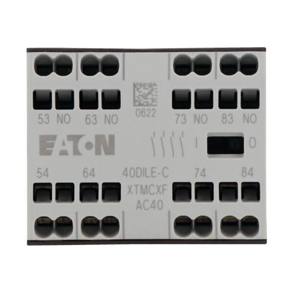 Contacts auxiliaires frontaux, 4 pôles (40DILE-C) - Eaton - 230263