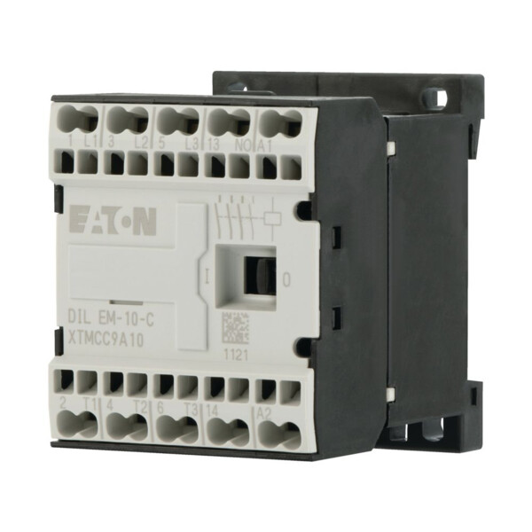 Contacteur de puissance, 3p+1f, 4kw/400v/ac3 (DILEM-10-C(24V50HZ)) - Eaton - 231651