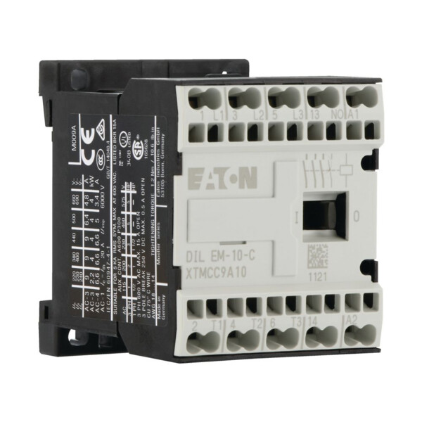 Contacteur de puissance, 3p+1f, 4kw/400v/ac3 (DILEM-10-C(24V50/60HZ)) - Eaton - 231664