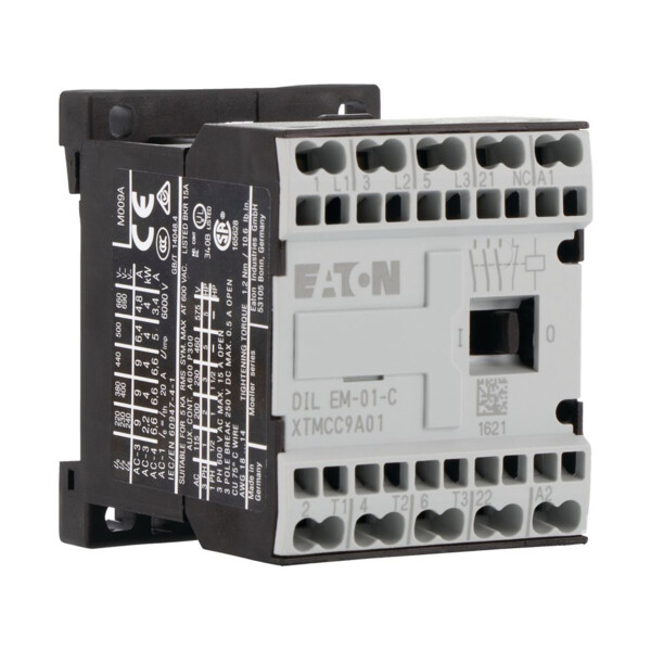 Contacteur de puissance, 3p+1o, 4kw/400v/ac3 (DILEM-01-C(110V50HZ,120V60HZ)) - Eaton - 231681