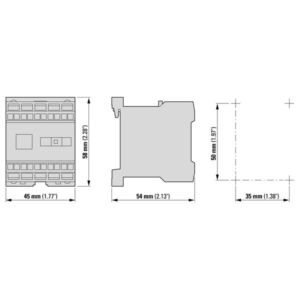 Contacteur de puissance, 3p+1o, 4kw/400v/ac3 (DILEM-01-C(220V50HZ,240V60HZ)) - Eaton - 231683