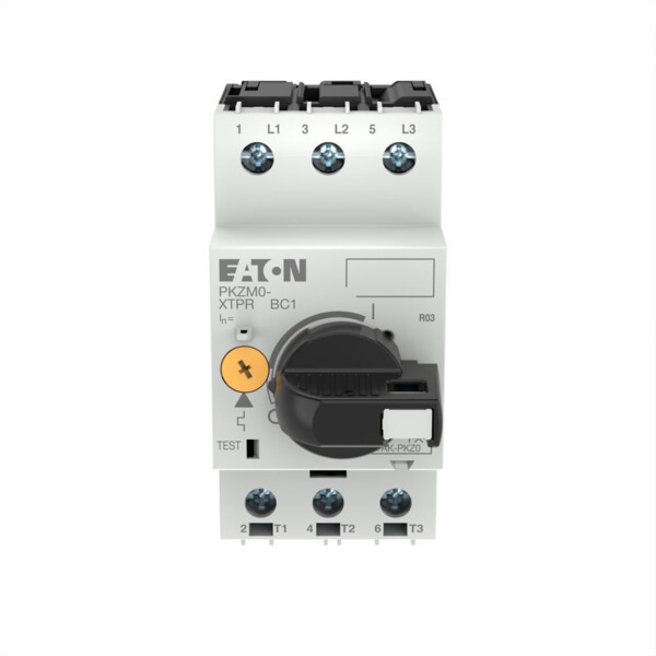 Disjoncteur de protection moteur, 3p, ir=0,4-0.63a, manette verrouillable (PKZM0-0,63/AK) - Eaton - 265334