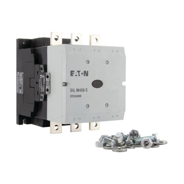 Contacteur de puissance, 3p+2f+2o, 200kw/400v/ac3 (DILM400-S/22(110-120V50/60HZ)) - Eaton - 274195