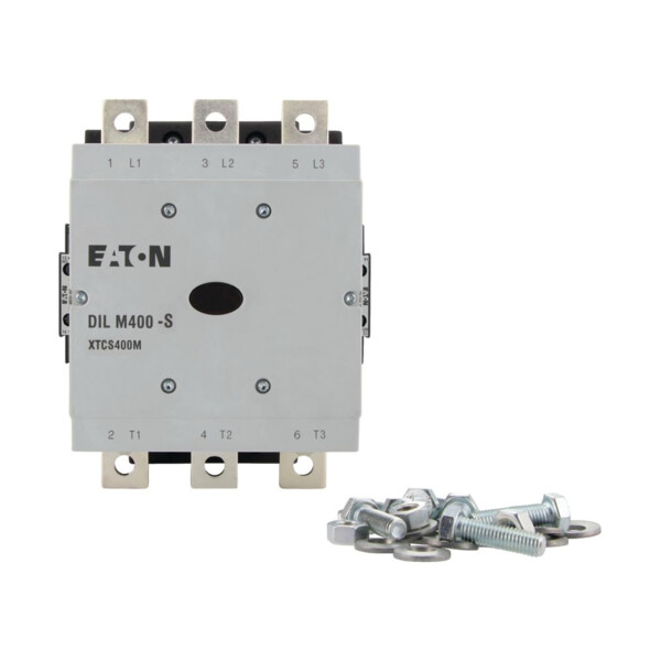 Contacteur de puissance, 3p+2f+2o, 200kw/400v/ac3 (DILM400-S/22(110-120V50/60HZ)) - Eaton - 274195