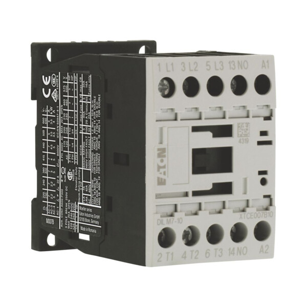 Contacteur de puissance, 3p+1f, 3kw/400v/ac3 (DILM7-10(42V50/60HZ)) - Eaton - 276555