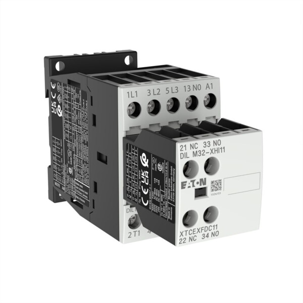 Contacteur de puissance, 3p+2f+1o, 3kw/400v/ac3 (DILM7-21(230V50HZ,240V60HZ)) - Eaton - 276620