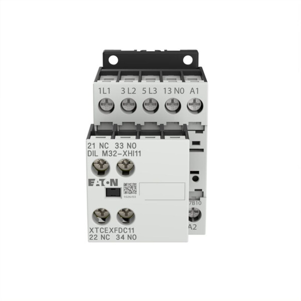 Contacteur de puissance, 3p+2f+1o, 3kw/400v/ac3 (DILM7-21(230V50HZ,240V60HZ)) - Eaton - 276620
