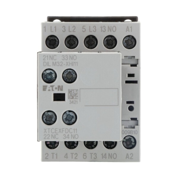 Contacteur de puissance, 3p+2f+1o, 4kw/400v/ac3 (DILM9-21(230V50HZ,240V60HZ)) - Eaton - 276760