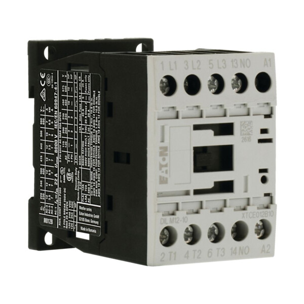 Contacteur de puissance, 3p+1f, 5.5kw/400v/ac3 (DILM12-10(220VDC)) - Eaton - 276849