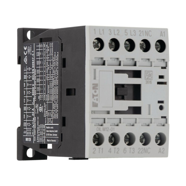Contacteur de puissance, 3p+1o, 5.5kw/400v/ac3 (DILM12-01(400V50HZ,440V60HZ)) - Eaton - 276867